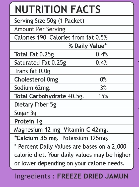 Freeze dried jamun 50gm-2