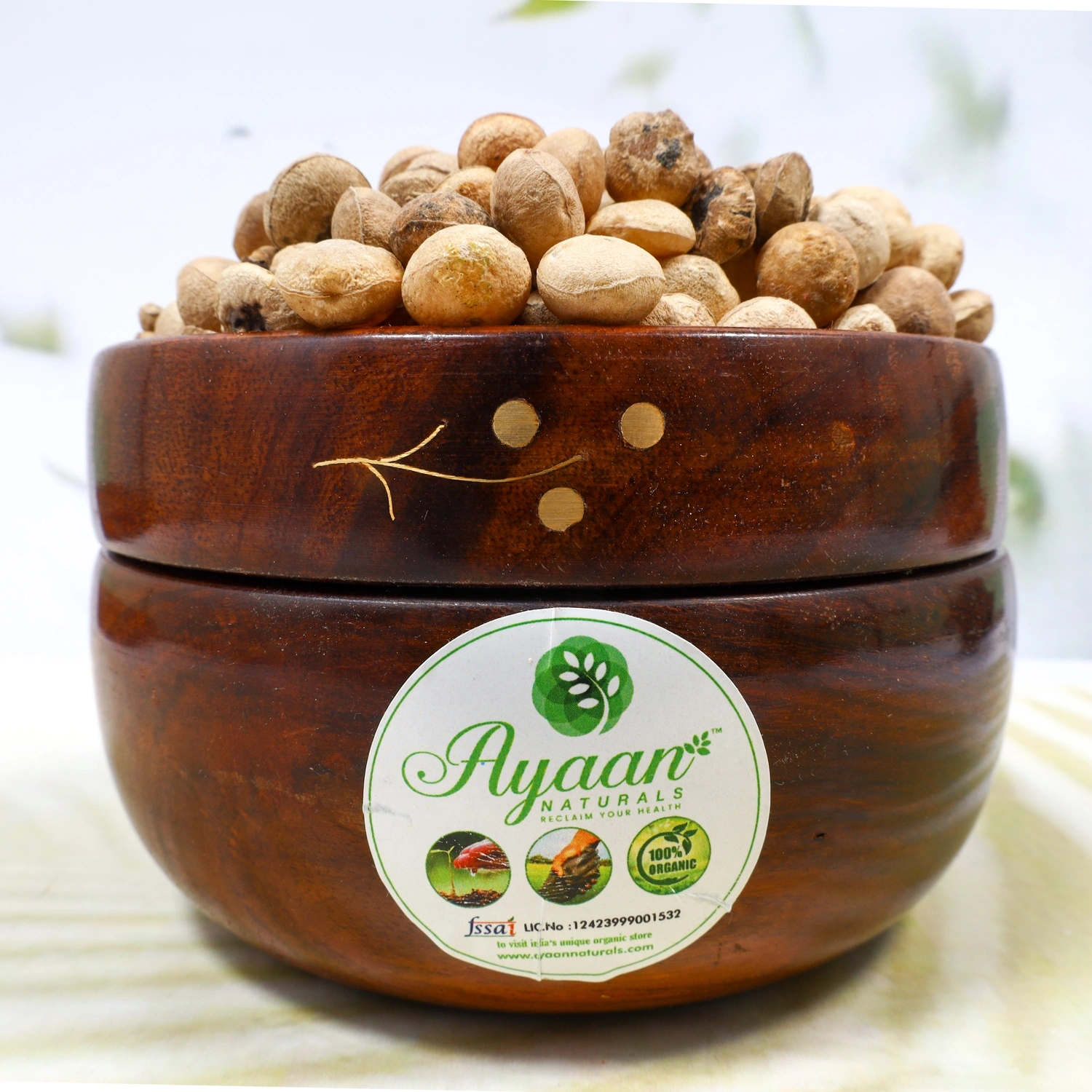 Thetran Kottai - Clearing Nut Dried Raw (தேற்றான் கொட்டை) Herbal Nuts-AN209