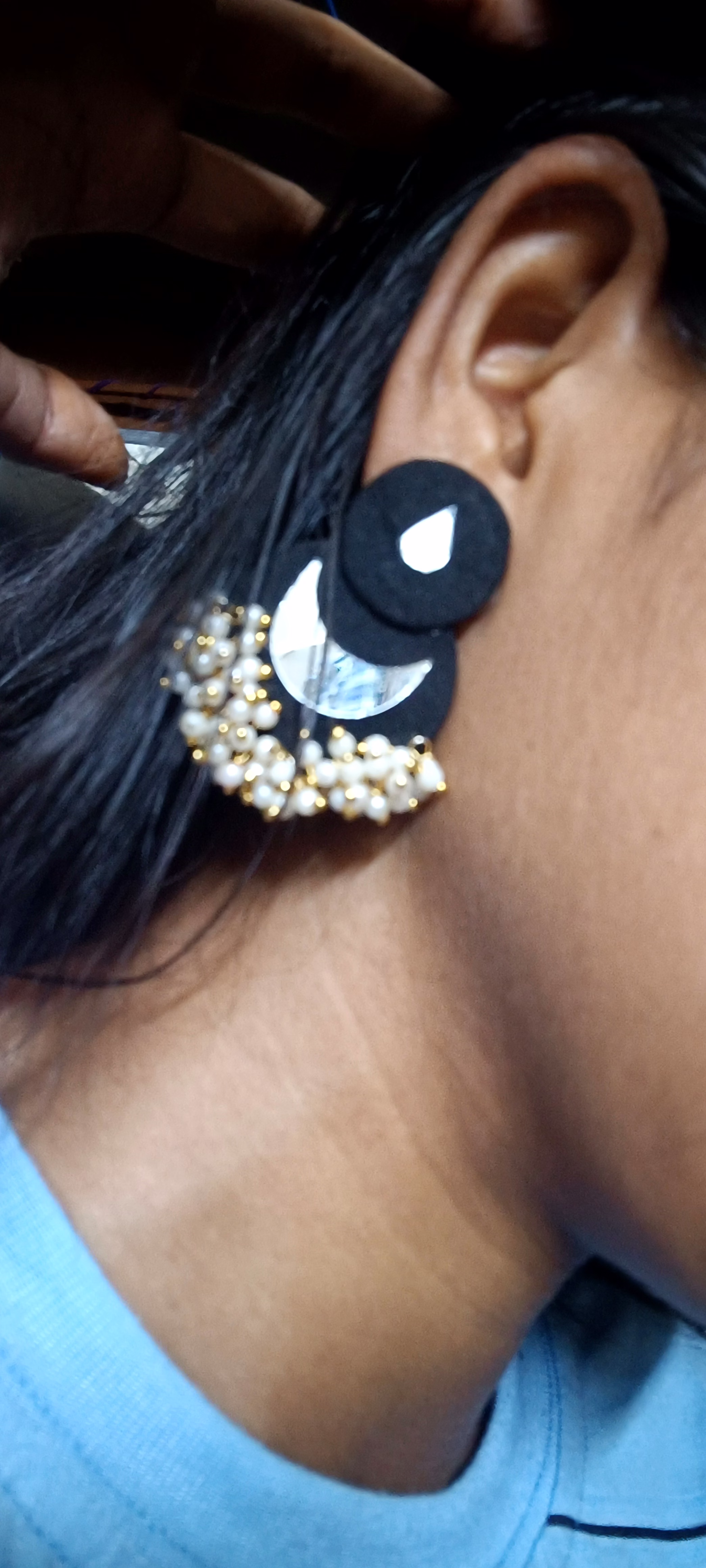 Handmade fabric jewellery image 3