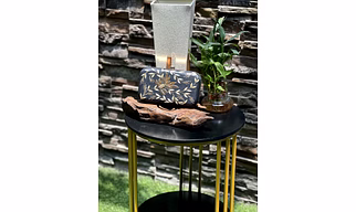 black mukaish work clutch