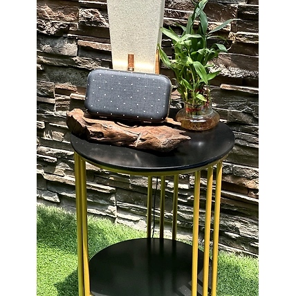 black mukaish work clutch-2