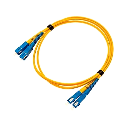 Single Mode Duplex Fiber patch Cord SC to SC 3 MTR (LSZH)-1