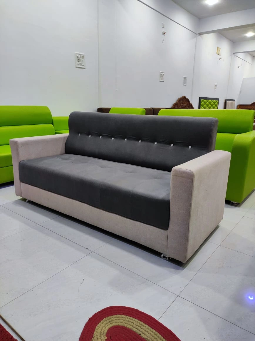 Veriety Furniture Sofa 3+1+1 Sofa Set (Grey)-12471676