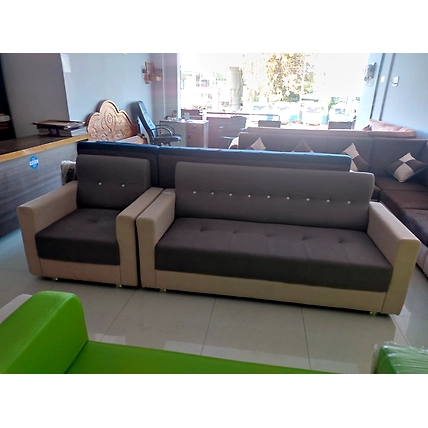 Veriety Furniture Sofa 3+1+1 Sofa Set (Grey)-1