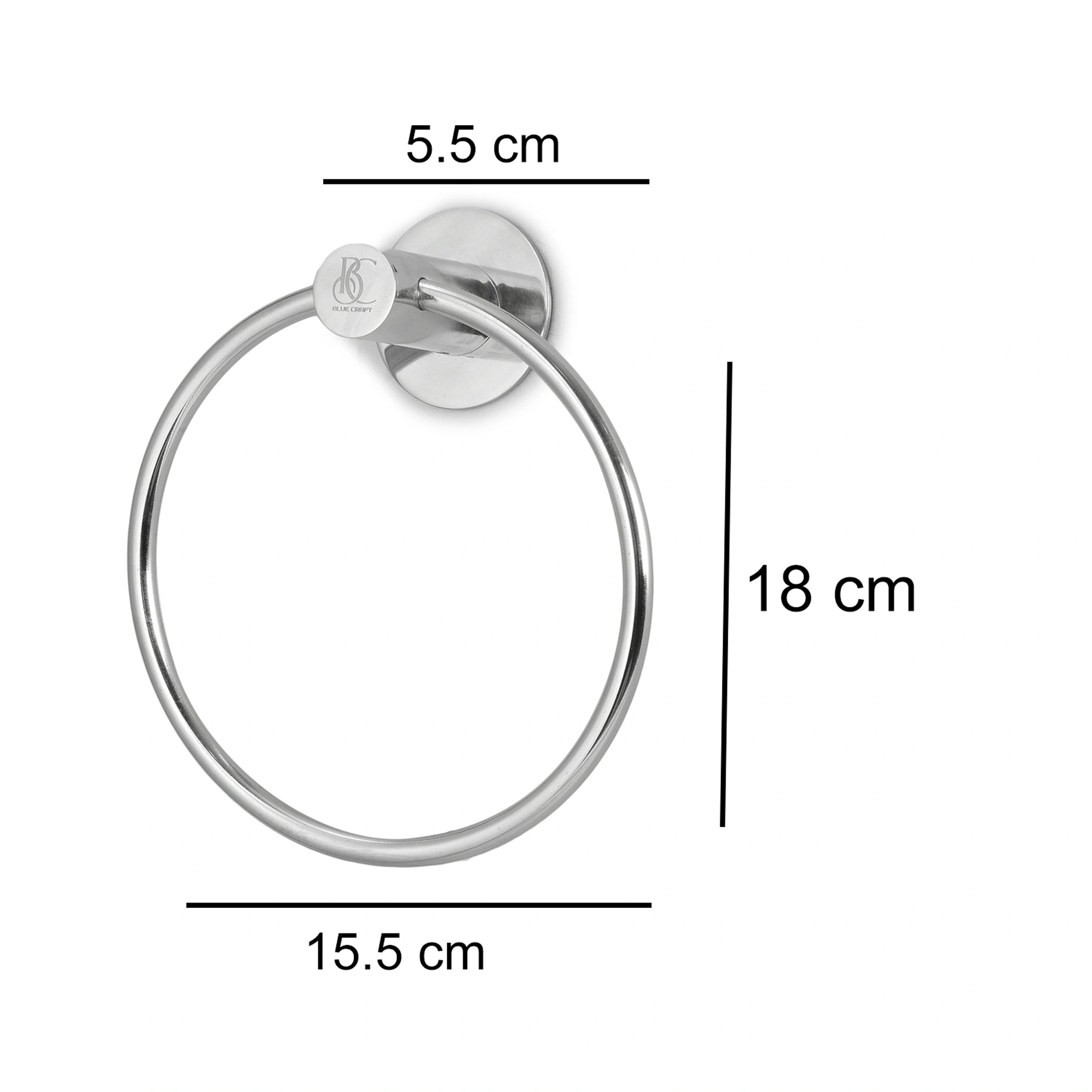 Stainless Steel 304 Grade Towel Ring Round for Bathroom, Wash Basin, and Kitchen-6