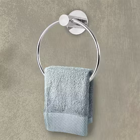 Stainless Steel 304 Grade Towel Ring Round for Bathroom, Wash Basin, and Kitchen