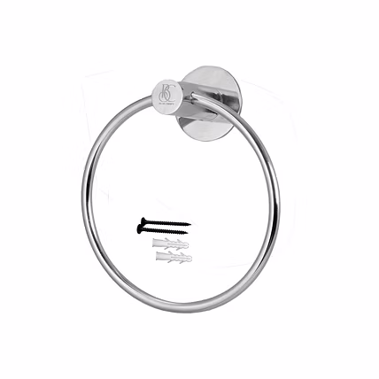 Stainless Steel 304 Grade Towel Ring Round for Bathroom, Wash Basin, and Kitchen-4