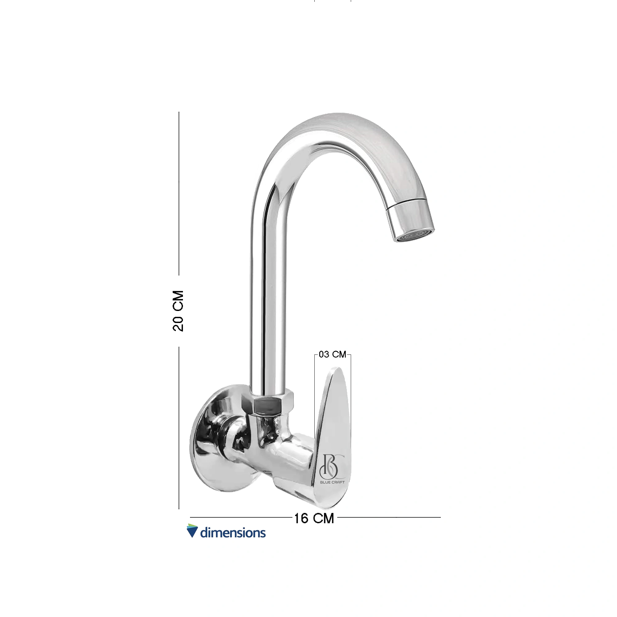 Brass Sink Taps (Wall Mounted) Vignut Handal-2