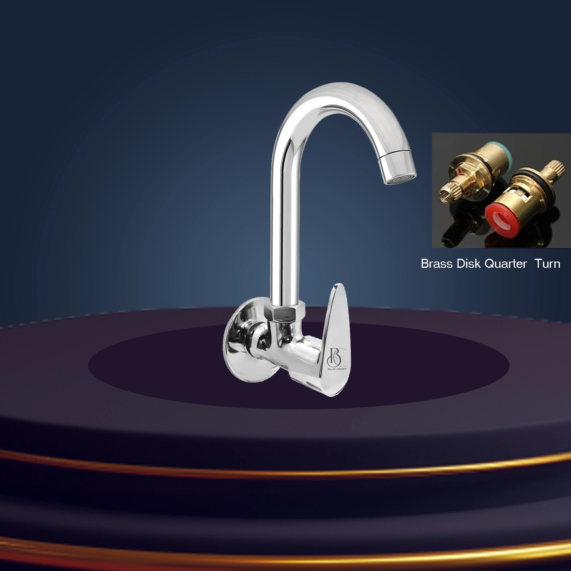 Brass Sink Taps (Wall Mounted) Vignut Handal-4