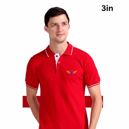 divu-i fc cotton polo t-shirt with tipping
