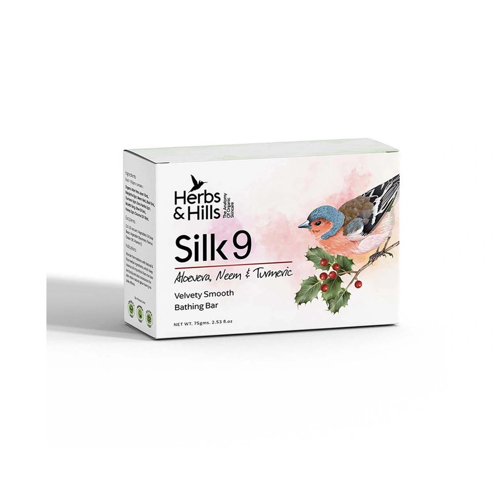 Herbs &amp; Hills Silk9 Velvety Smooth Bathing Bar 75 Gm-Ra1087