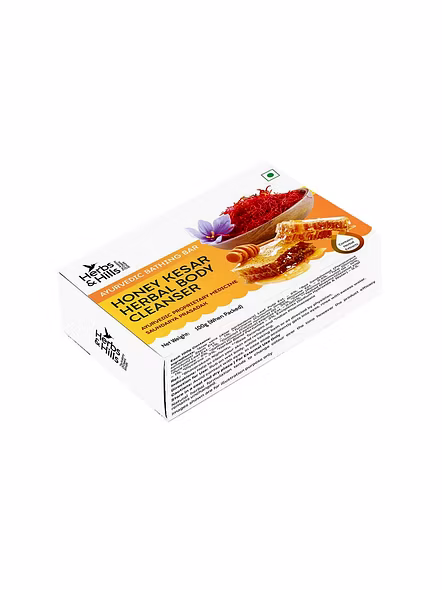 Herbs & Hills Honey Kesar Herbal Body Cleanser 100Gm by Darjuv9