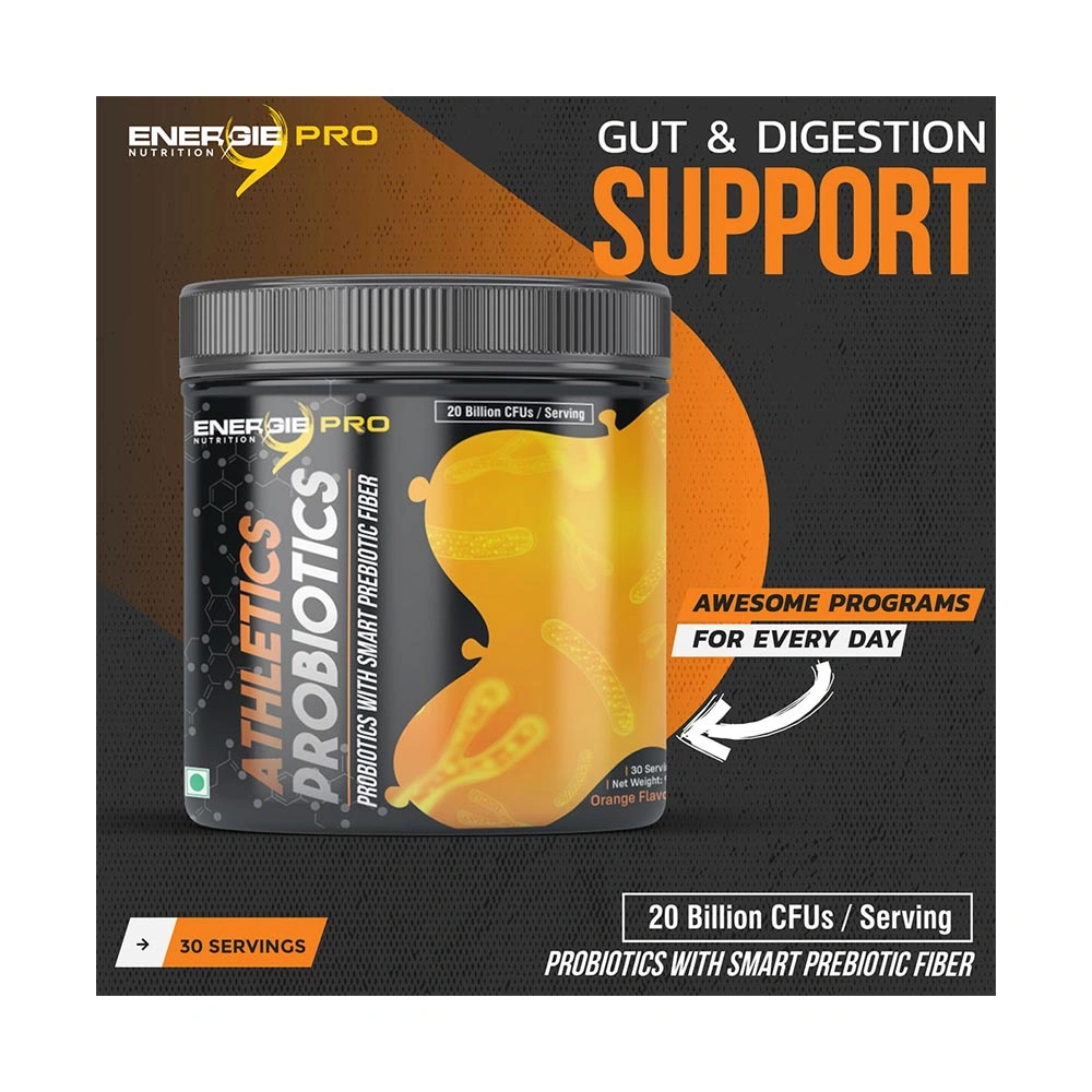 Energie9 Pro Athletics Probiotics Orange 90 Gm-Ra1122