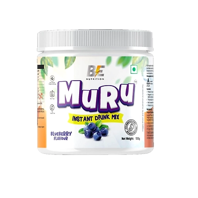Be Nutrition Muru Instant Drink Mix (Blue Raspberry) - Premium Daily Well-Being Formula