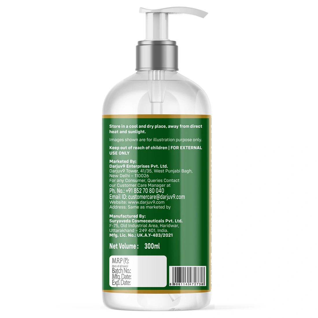 Herbs &amp; Hills Natural Hand Wash 300Ml-2