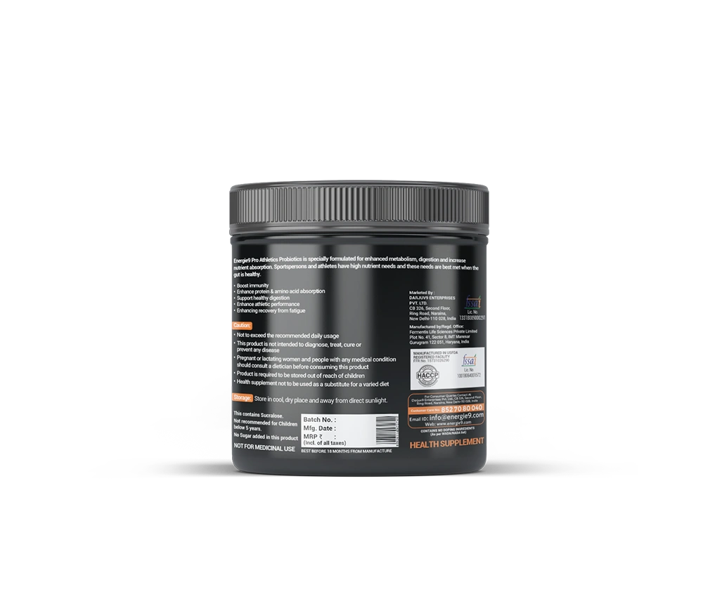 Energie9 Pro Athletics Probiotics Orange 90 Gm-1