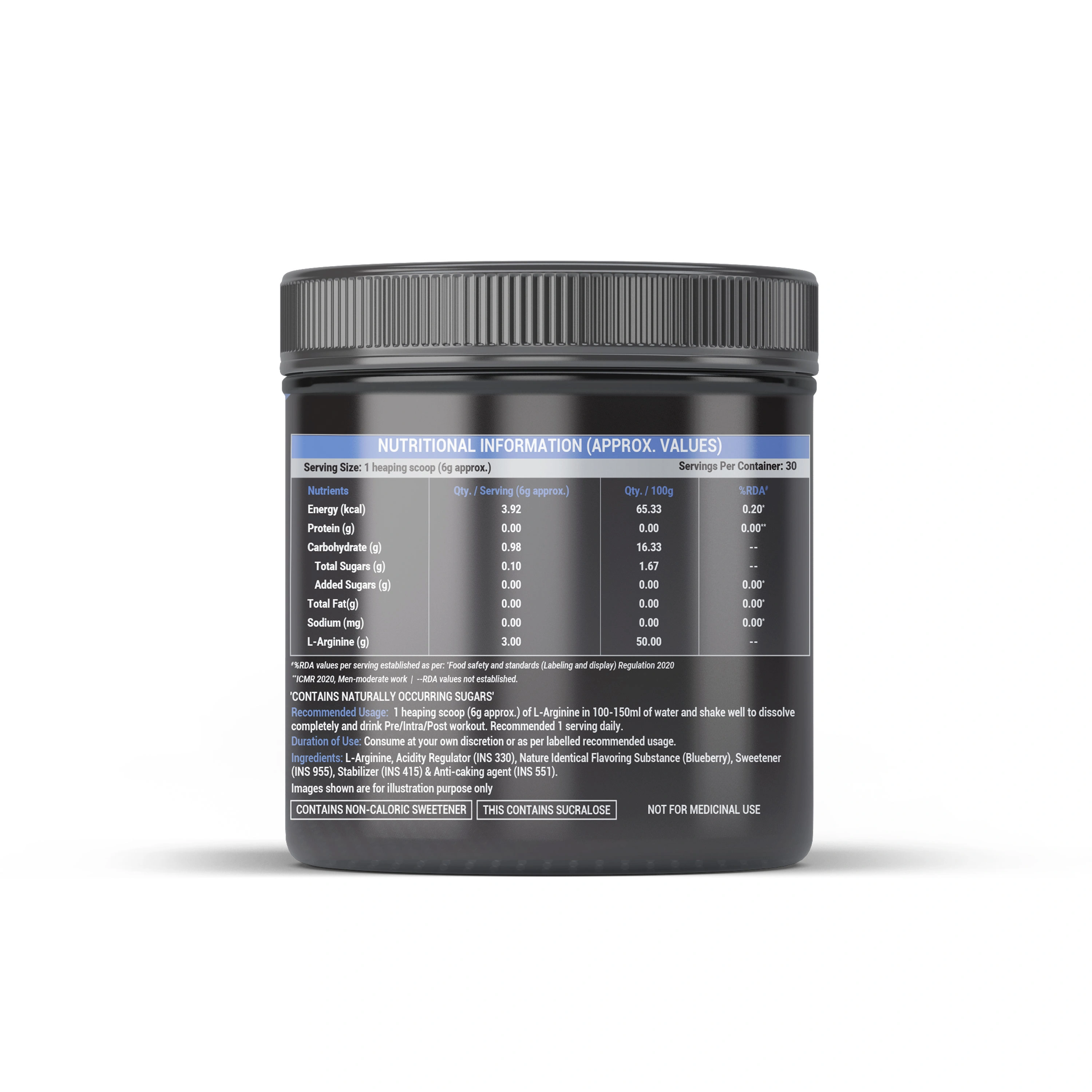 Energie9 Pro L-Arginine Blueberry 180Gm-2