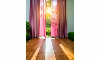 Pink Sheer Curtains