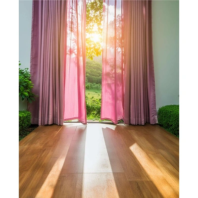 Pink Sheer Curtains