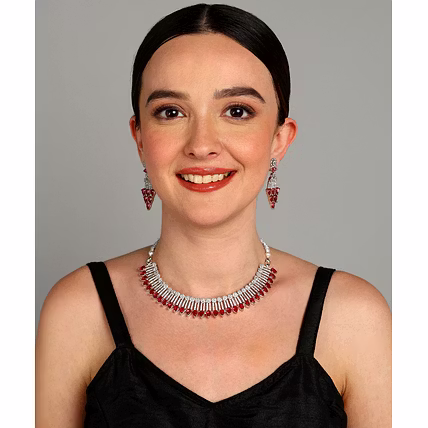 Laali NK1 Elegent Stone Finishes Neckless-4