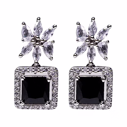 laali diamond & silver look earrings e14