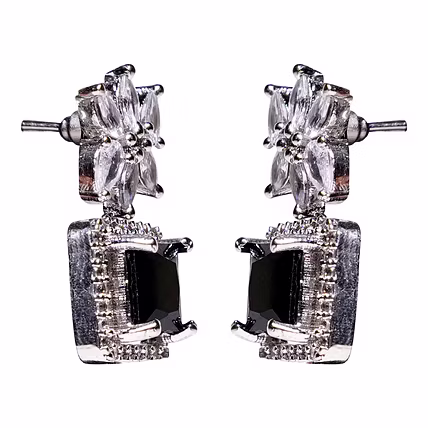 Laali Diamond &amp; Silver Look Earrings E14-2