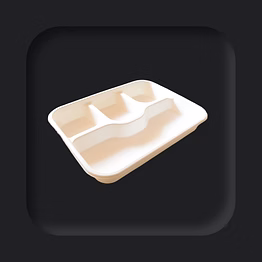 greenes sugarcane bagasse 4cp meal tray