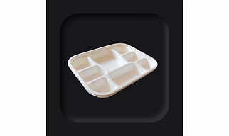 Sugarcane Bagasse 8CP Meal Tray