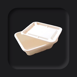 Greenes Sugarcane Bagasse 750ml Rectangle Container
