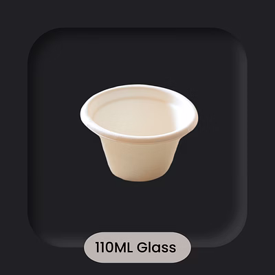 greenes sugarcane bagasse 110ml glass