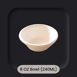 greenes sugarcane bagasse 8 oz (240ml) bowl