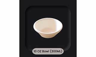Sugarcane Bagasse 10 OZ (300ML) Bowl