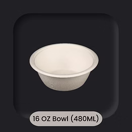 greenes sugarcane bagasse 16 oz (480ml) bowl
