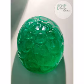 Natural Emerald Carved Stone