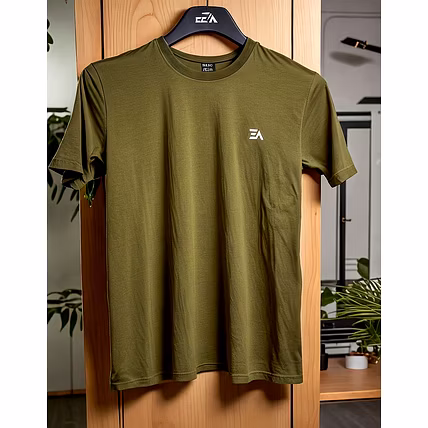 Green Organic Cotton T-shirt-1