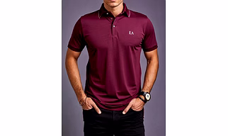 Wine Organic Cotton Polo