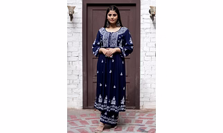 Chikankari embroidery kurtis