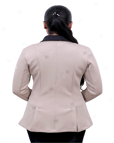 &quot;SteedStride Ivory Elegance Riding Coat&quot;-S-4
