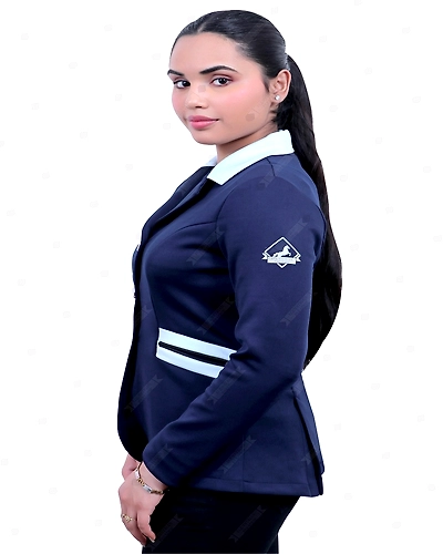 &quot;SteedStride Blue Zipline Rider Coat&quot;-XS-1