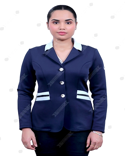 &quot;SteedStride Blue Zipline Rider Coat&quot;-12483714