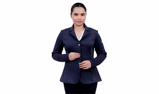 "SteedStride Midnight Elegance Riding Coat"