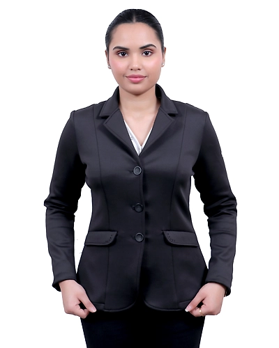 &quot;SteedStride Ebony Elite Riding Coat&quot;-12547620