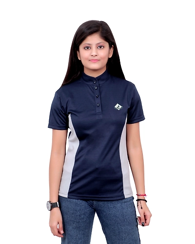 &quot;SteedStride Azure Ride Half Tee&quot;-12550702
