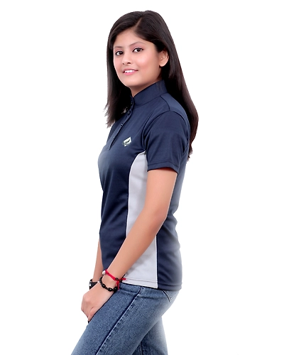 &quot;SteedStride Azure Ride Half Tee&quot;-XS-2