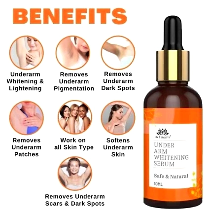 Underarm Whitening Serum (10ml) Armpit Brightening Natural Formula-3