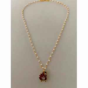 Gold Plated Pachi Kundan Chain