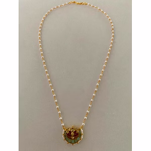 Gold Plated Pachi Kundan Chain