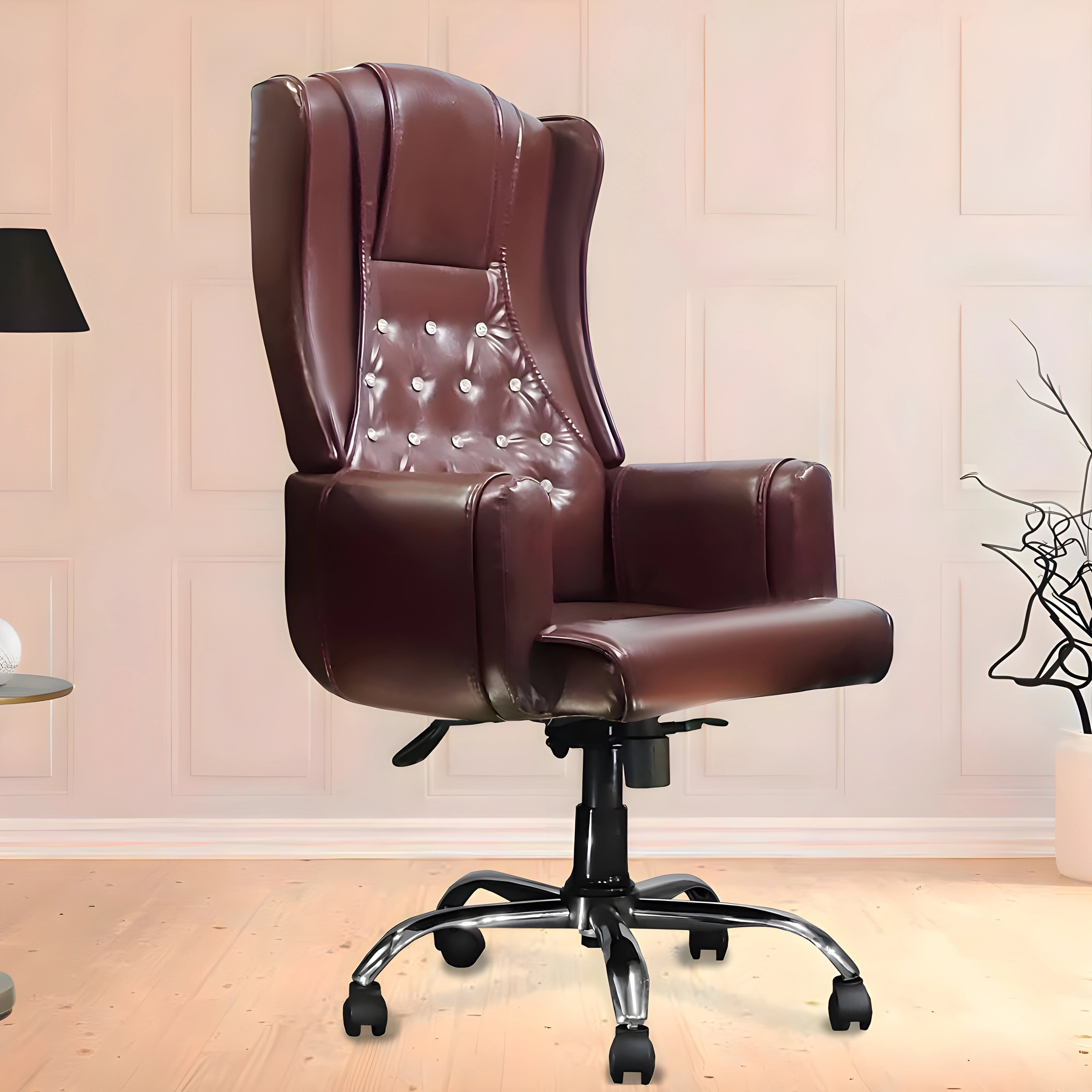 Mrc Maharaja High Back Boss Chair (Brown)-12476674