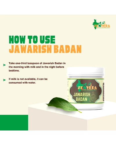 Zen Veda Jawarish Badan Product Direction for use