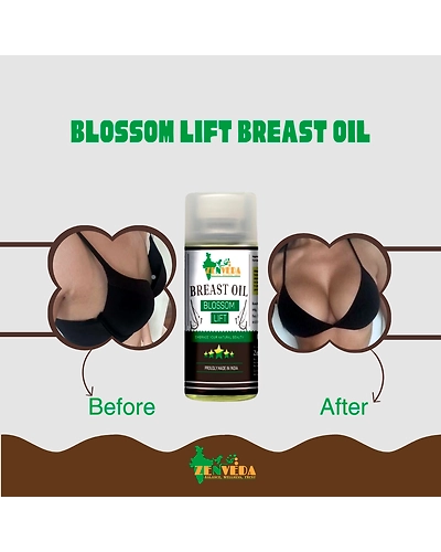 Zen Veda Blossom Lift Breast Oil Before and After Results